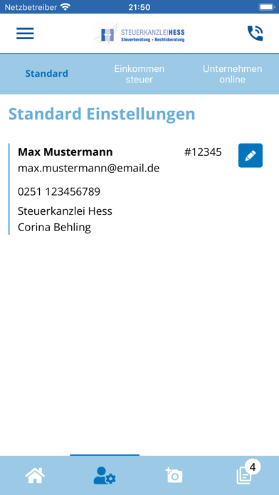 Screenshot #2 pour Steuerkanzlei Hess