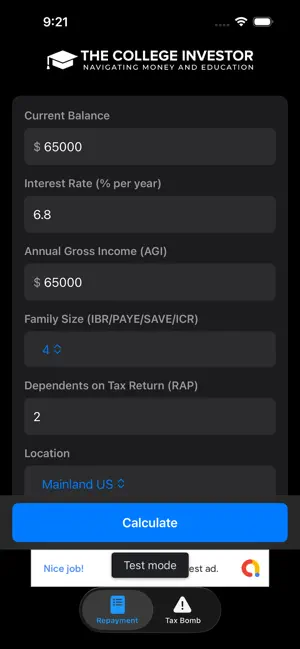 Student Loan Calculator - TCI screenshot 4