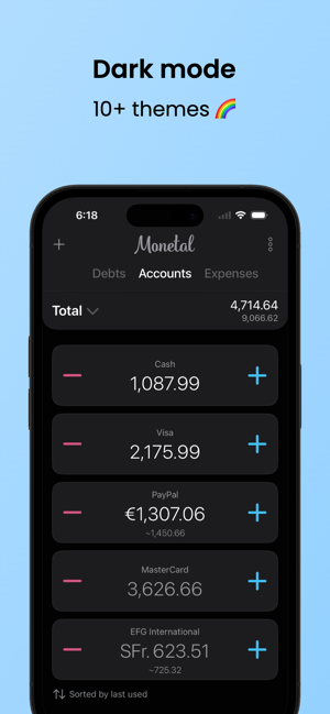 Captură de ecran Monetar - Expense Tracker