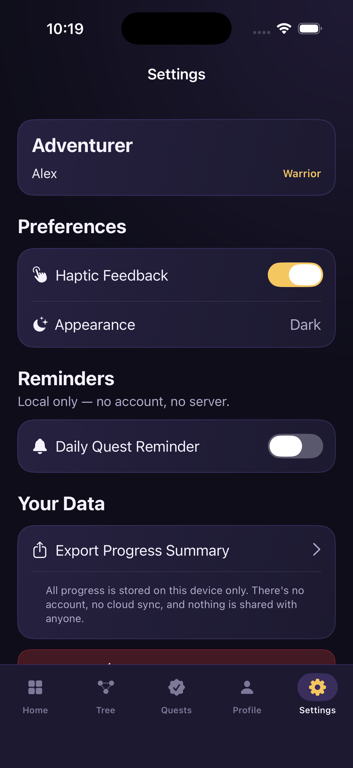 Questline Real life screenshot 10