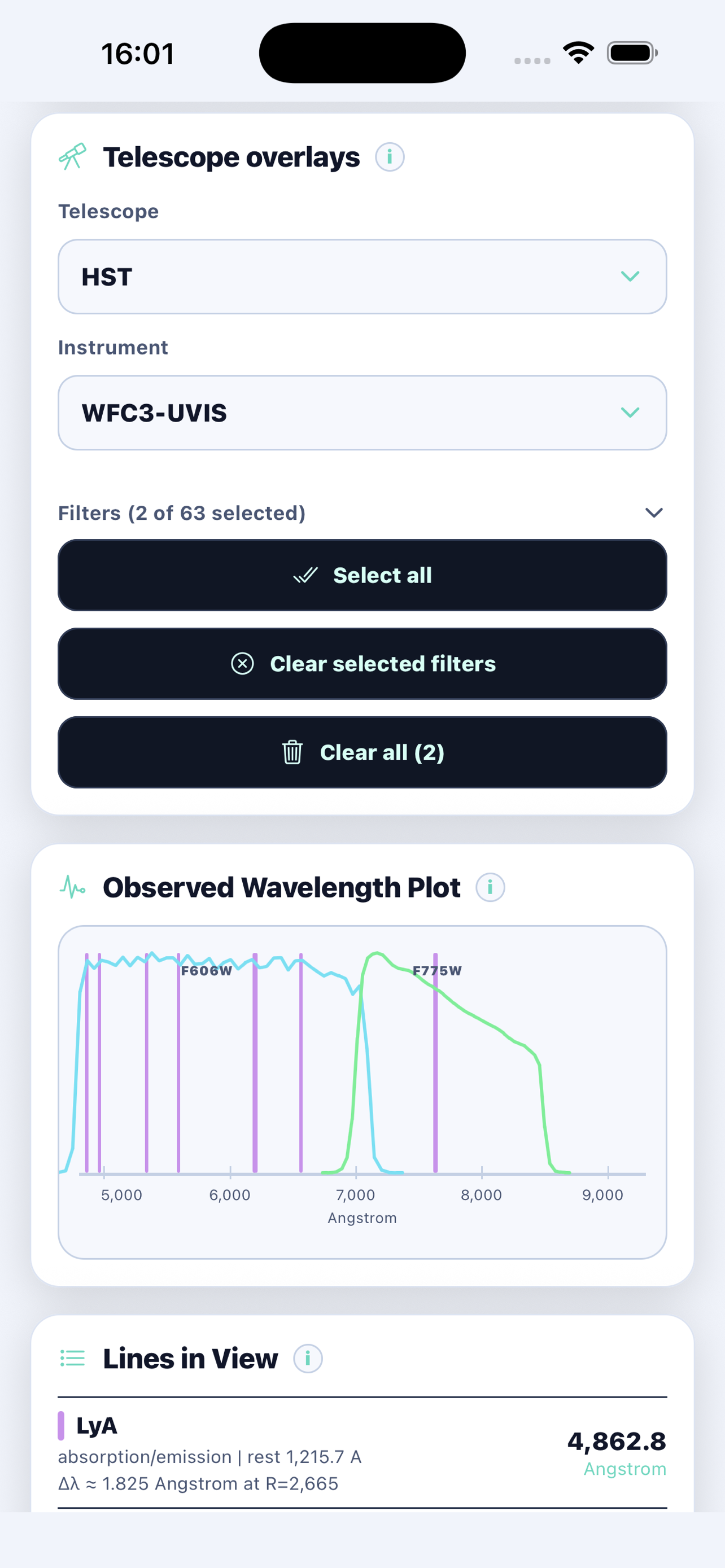 CosmicTelescope screenshot 5