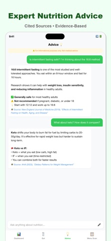 Lose Now Diet Chat Menu AI screenshot