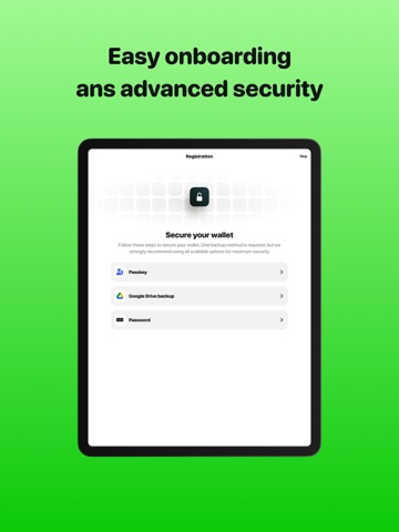 Wigwam: Crypto Web3 Wallet iPad screenshot