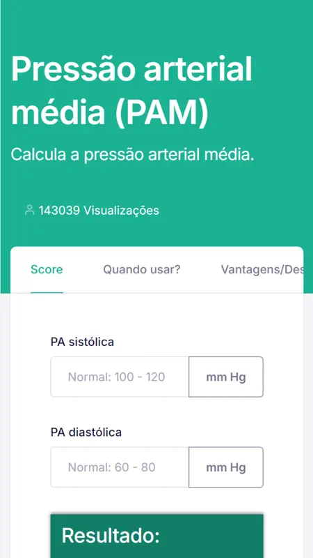 Calculadoras Médicas screenshot 2 of 3