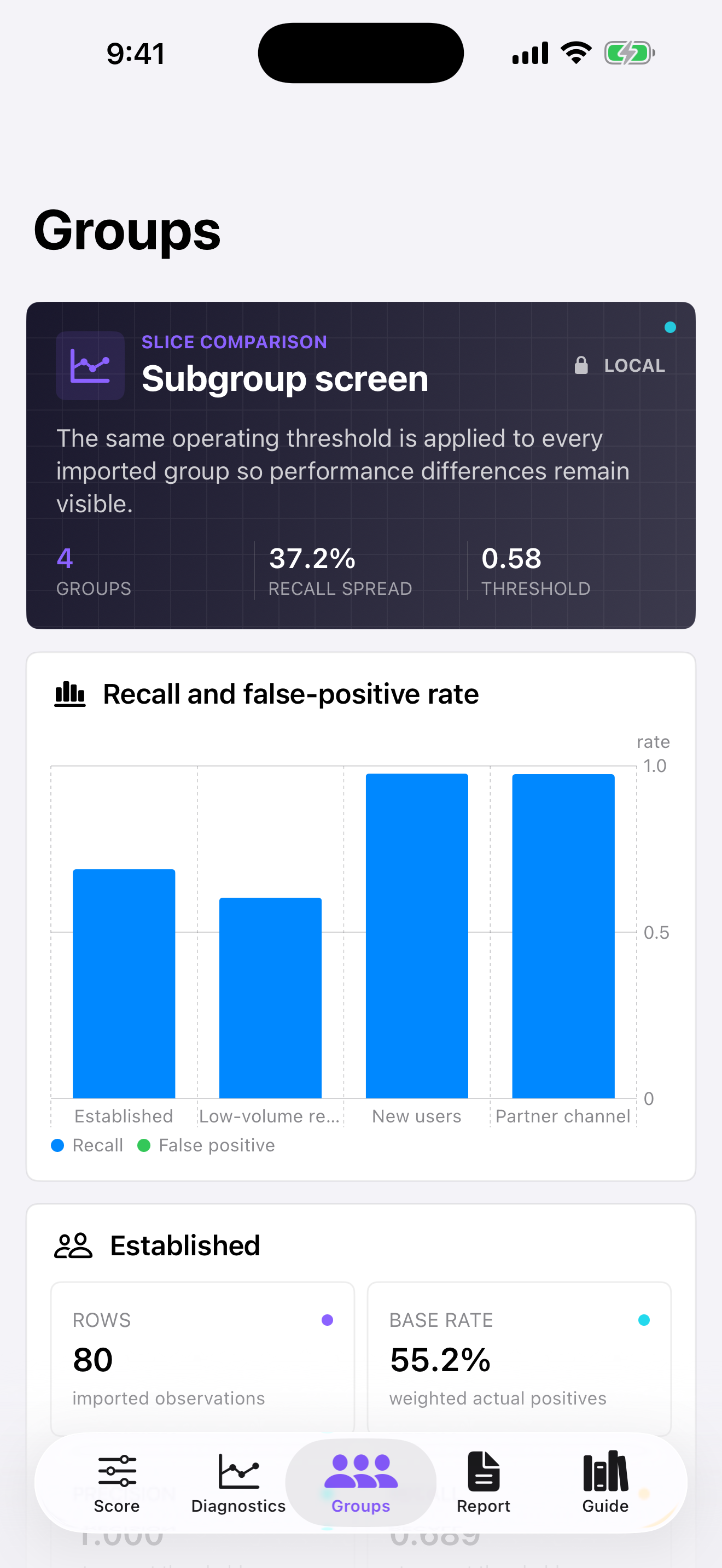 Scoreplane: Model Eval screenshot 3 of 4