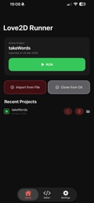 Love2D Launcher screenshot