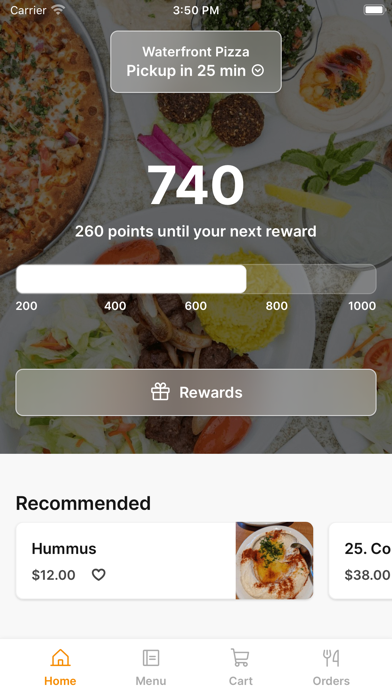 Waterfront Pizza To Go iPhone screenshot 1 - Food & Drink app