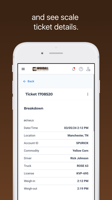 Woodall Grain Company Screenshot