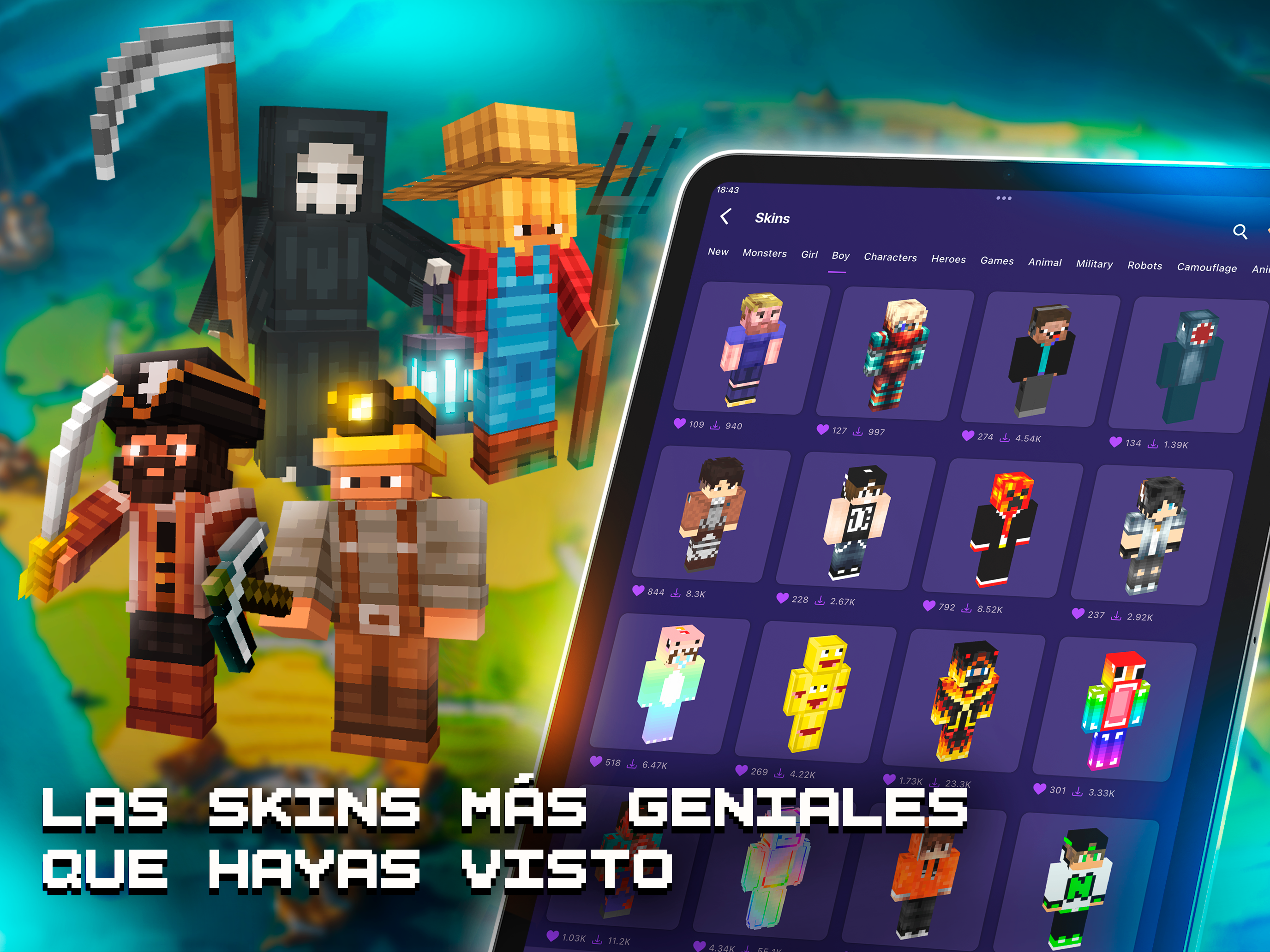 https://is1-ssl.mzstatic.com/image/thumb/PurpleSource211/v4/4e/de/e0/4edee078-d171-7ac4-a4ff-cbad2a0d601e/4_Skins_ipad_es.png/2752x2064.png