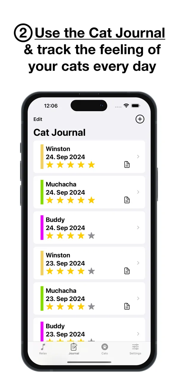 Screenshot #3 pour Cat Relax - Music & Journaling
