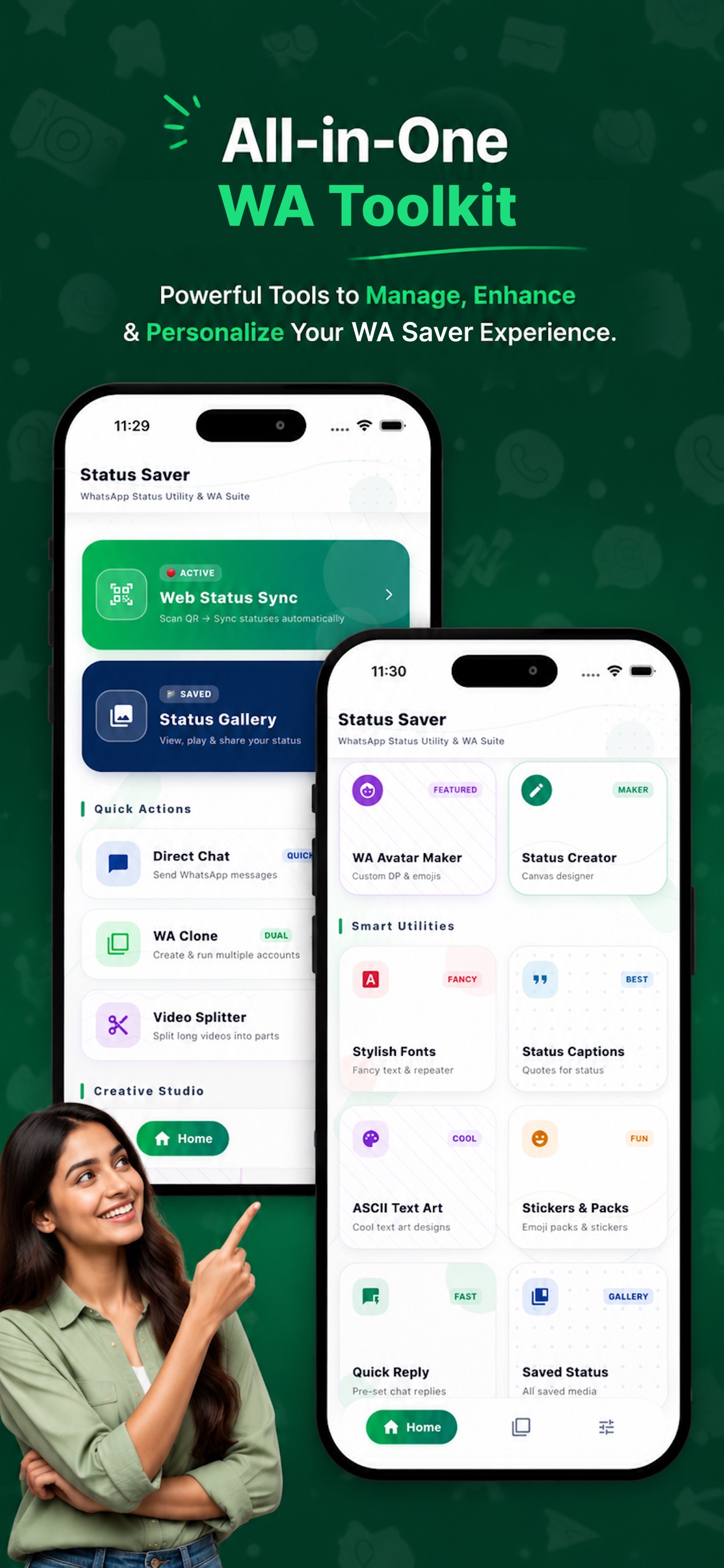 Screenshot 1 of WA Status Saver: Video Saver