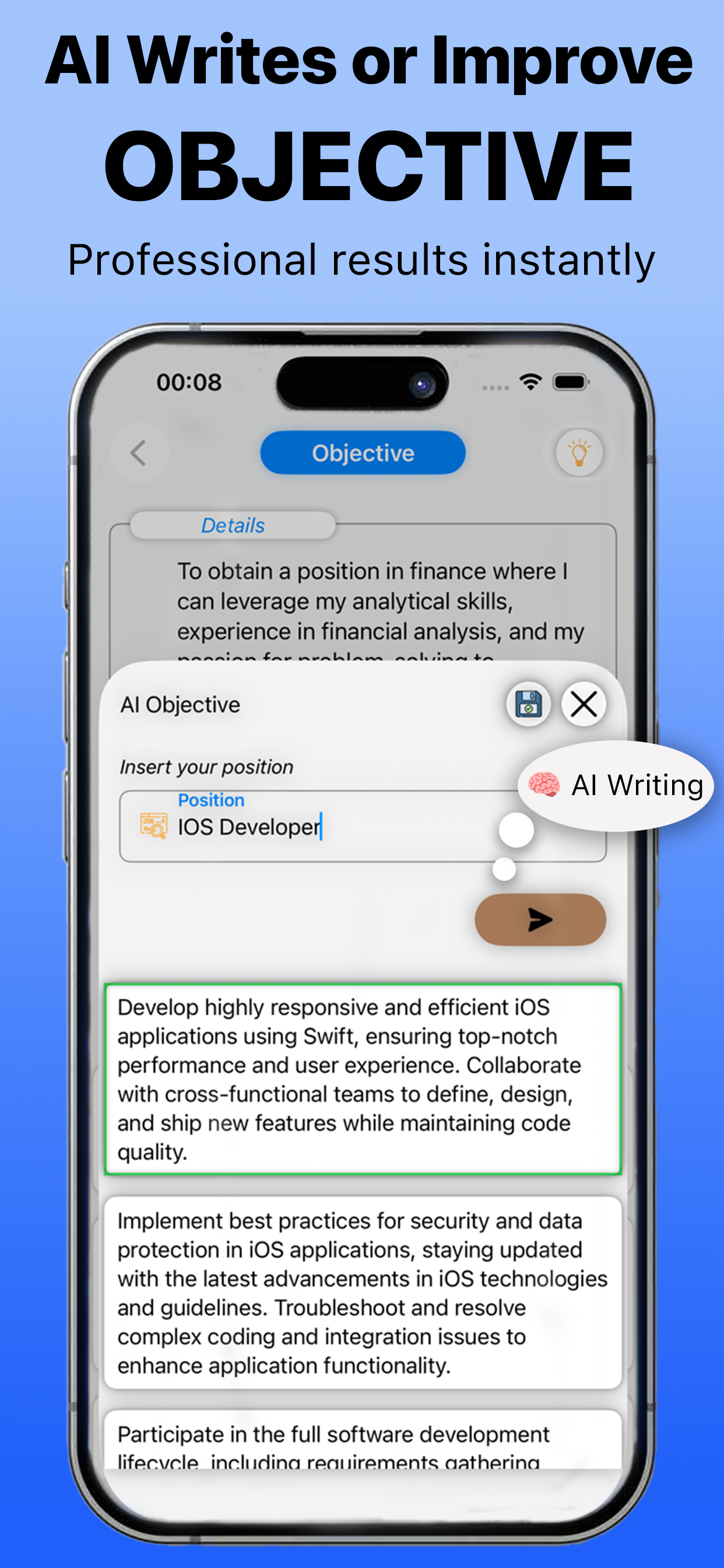 Make Resume - AI CV Editor screenshot 5