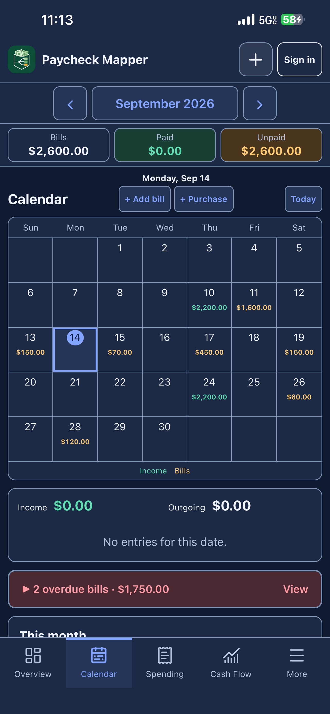 Screenshot 8 of Paycheck Mapper