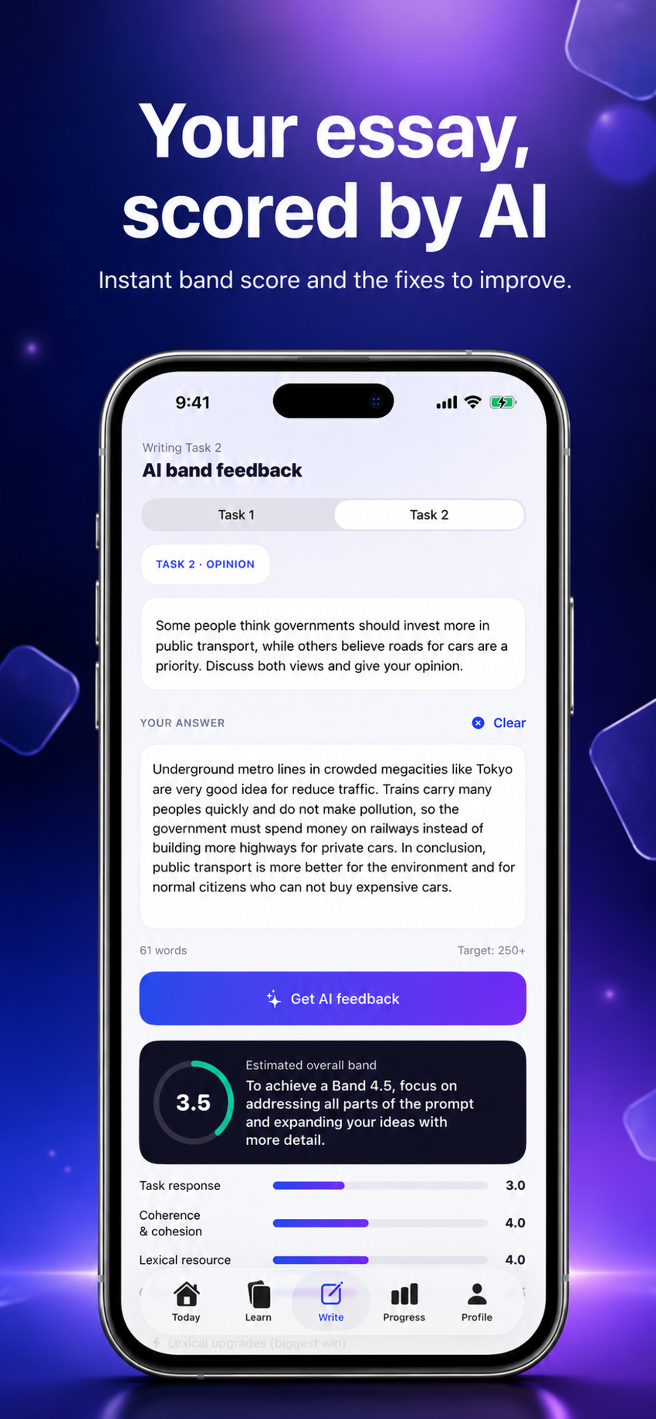 BandUp: IELTS AI Coach screenshot 5