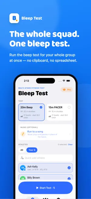 Bleep Test: Fitness Test screenshot 1