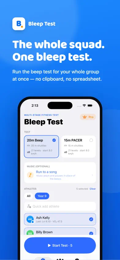 Bleep Test: Fitness Test screenshot 1
