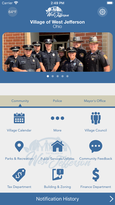 Village of West Jefferson Ohio Screenshot