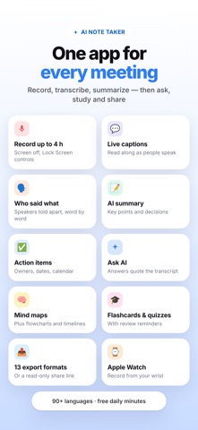 One AI: AI Note Taker Screenshot 1 of 10