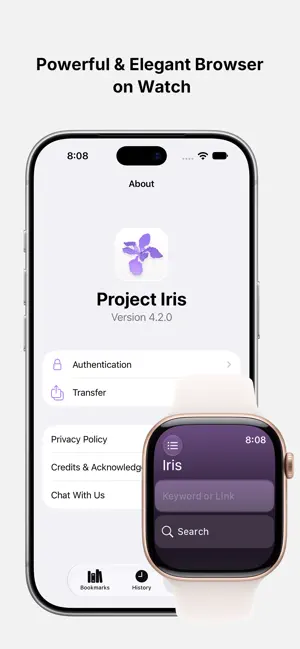Project Iris - Watch Browser screenshot 1