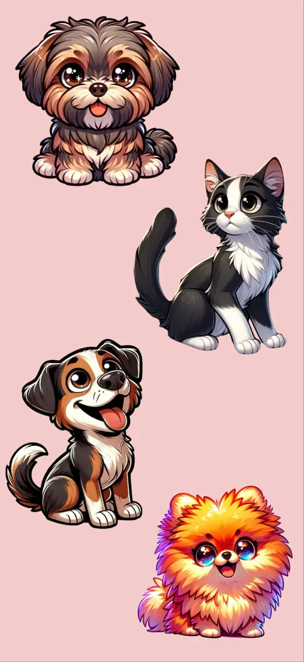 Screenshot #1 pour Animaux Mignons • Autocollants