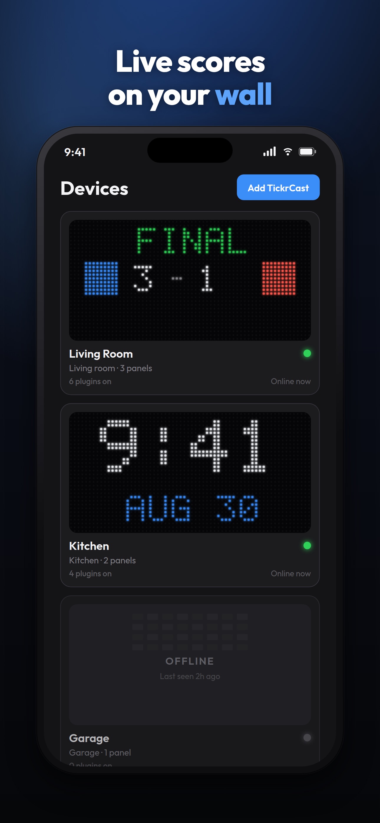 Screenshot 1 of TickrCast