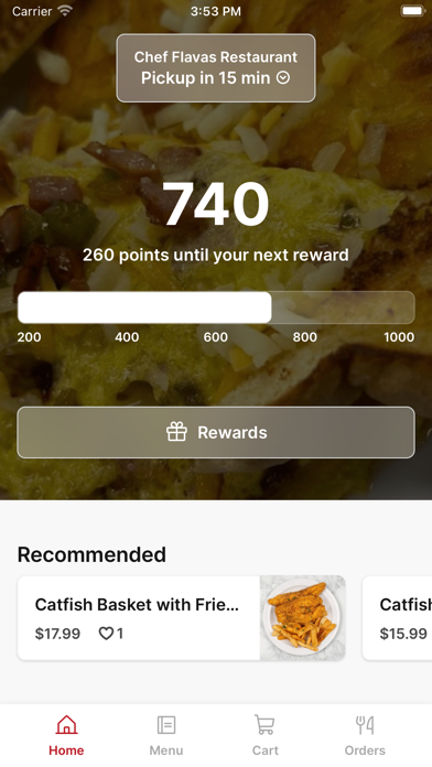 Screenshot 1 of Chef Flavas To Go App