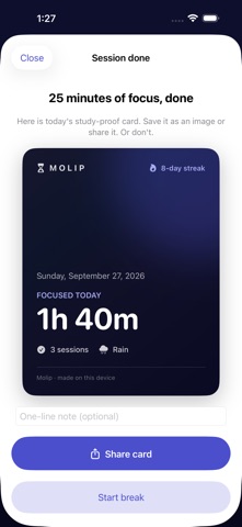 Molip - Focus Timer & Sounds screenshot 6
