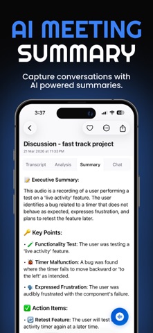 Noter AI Meeting Notes Summary Screenshot 2 of 9