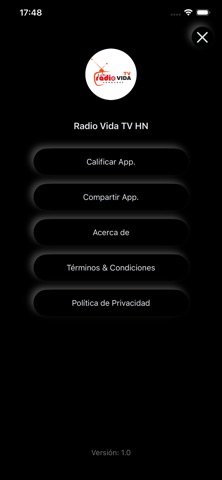 Radio Vida TV HN screenshot