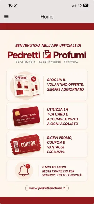 Pedretti Profumi Fidelity screenshot 1