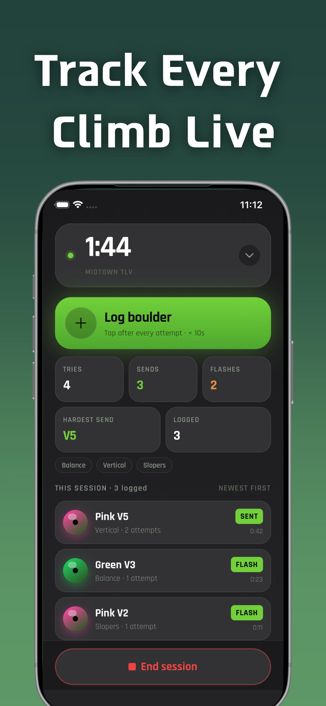 Gecko: Bouldering Tracker screenshot 2