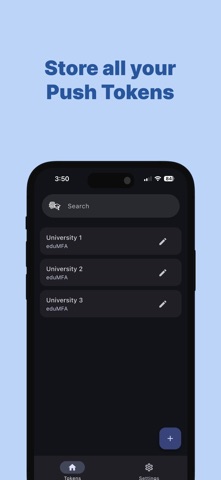 eduMFA Authenticator screenshot