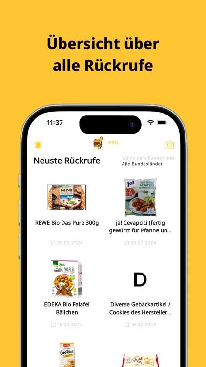 Food Recall - Produktrückrufe