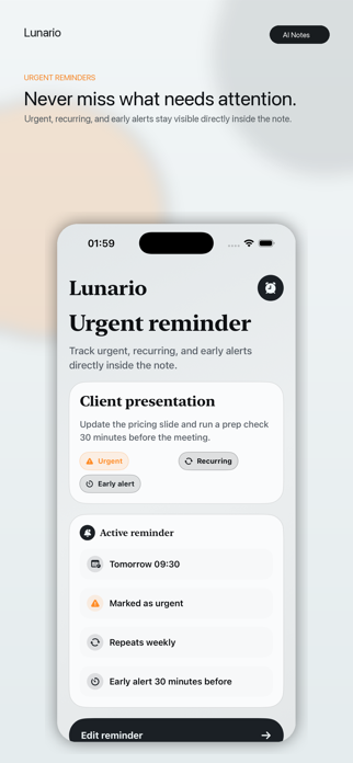 Lunario - Smart Notes Screenshot 9 of 9