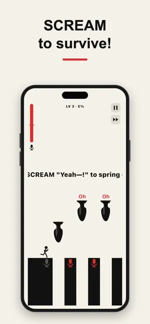 Scream To Jump screenshot 1