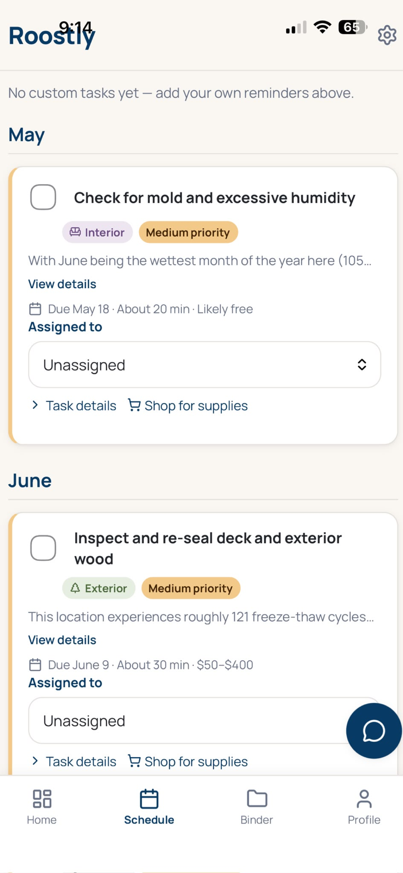 Roostly: Home Maintenance screenshot 2
