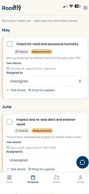 Roostly: Home Maintenance screenshot 2