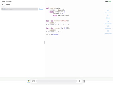 Python & SQL Pro iPad screenshot