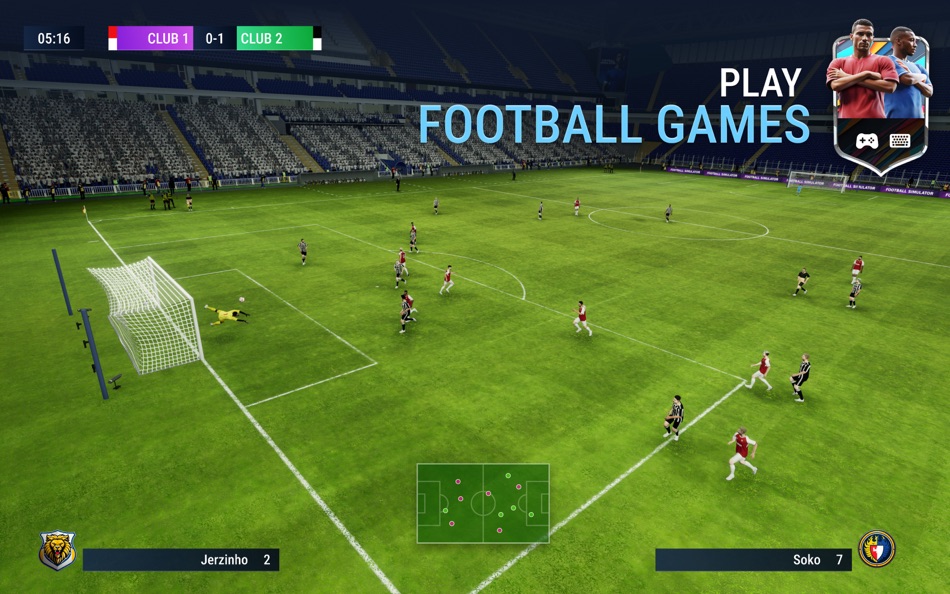#1. Soccer Simulator: World Match (macOS) By: Funomic, TOO