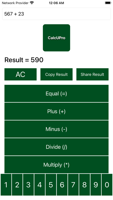 CalcUPro: Calculator Screenshot