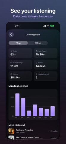 spool: Audiobook Player screenshot 1
