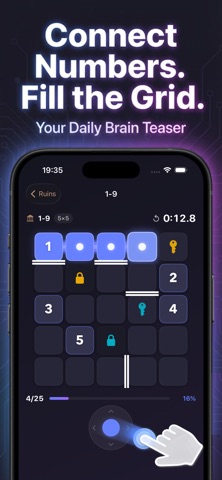 Zip Game: Number Path Puzzle Screenshot 1 of 3