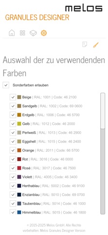 Melos Granules Designer screenshot