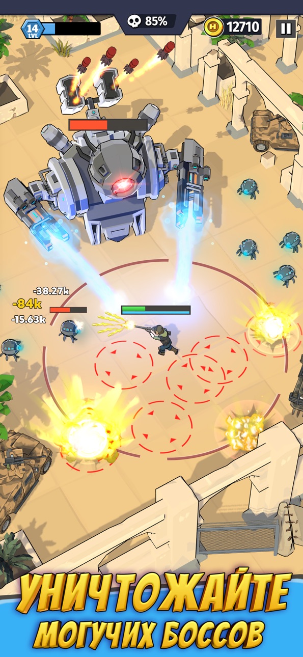 Last Hero: Top-down Shooter iOS Mod IPA screenshot 3 - iOS game interface