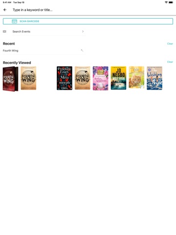 City of Vincent Library iPad screenshot