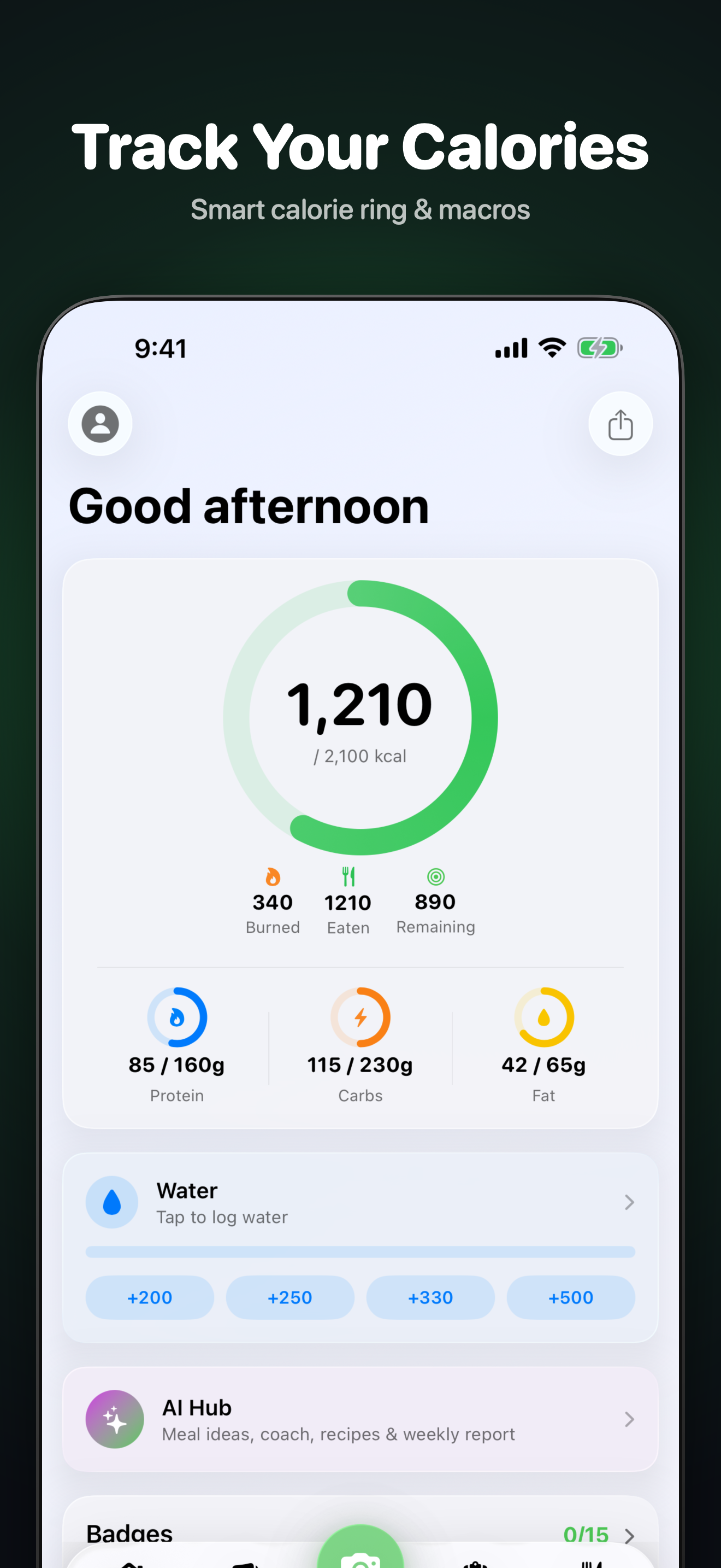 BiteCam — AI Calorie Counter screenshot 3
