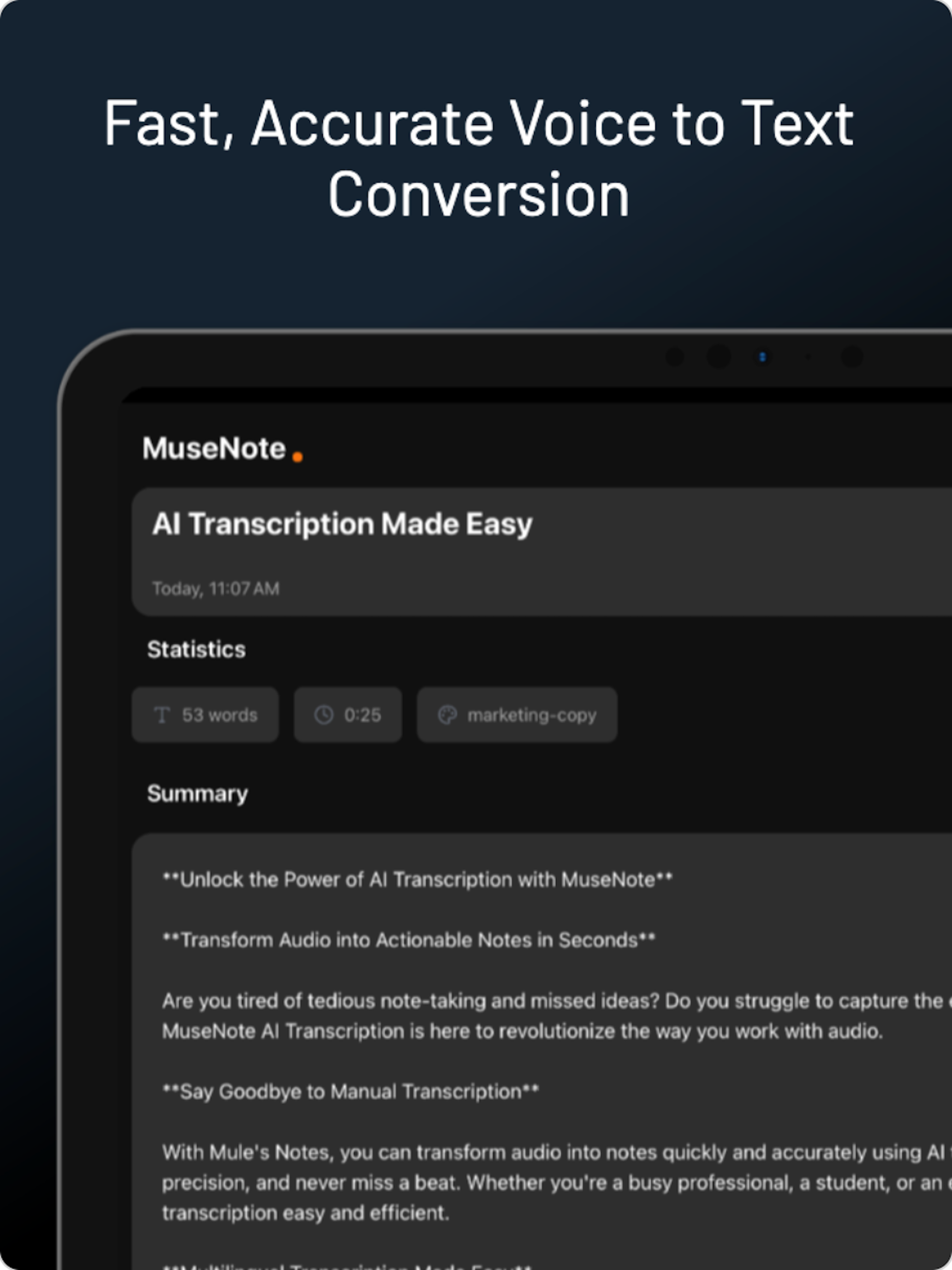 MuseNote: AI Voice Notes screenshot 11