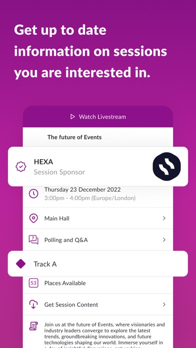 ESI Events Screenshot