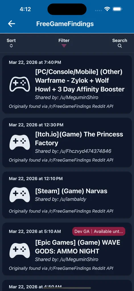 Free Game Findings - Games App | MWM
