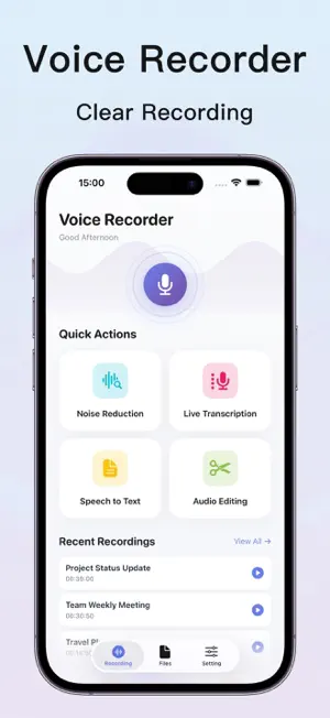 Voice Recorder - memos audio screenshot 1